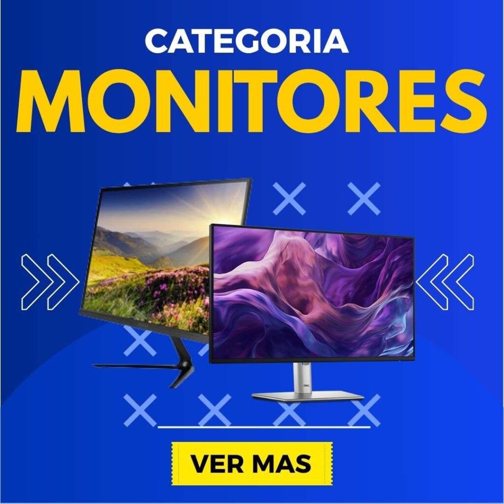 Atajo para encontrar equipo tecnológico Monitores en la pagina