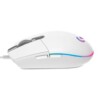 MOUSE GAMING LOGITECH G203 LIGHTSYNC BLANCO OPTICO ALAMBRICO USB ILUMINACION RGB AJUSTABLE 6 BOTONES