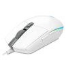 MOUSE GAMING LOGITECH G203 LIGHTSYNC BLANCO OPTICO ALAMBRICO USB ILUMINACION RGB AJUSTABLE 6 BOTONES