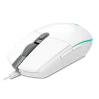 MOUSE GAMING LOGITECH G203 LIGHTSYNC BLANCO OPTICO ALAMBRICO USB ILUMINACION RGB AJUSTABLE 6 BOTONES