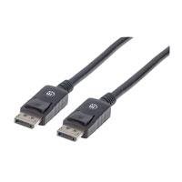 CABLE DISPLAYPORT,MANHATTAN,306935, V1.2 M-M 1.0M NEGRO 4K60HZ