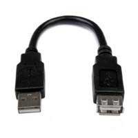 CABLE DE 15CM DE EXTENSION USB 2.0 - MACHO A HEMBRA USB-A - EXTENSOR - STARTECH.COM MOD. USBEXTAA6IN