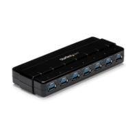 HUB USB 3.0 DE 7 PUERTOS - CONCENTRADOR USB 3.0 DE 7 PUERTOS - HUB DE ESCRITORIO CON ADAPTADOR DE ALIMENTAción - COLOR NEGRO - STARTECH.COM MOD. ST7300USB3B