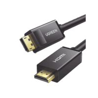 Cable DP Macho a HDMI Macho / Longitud 3m / Soporta 4K@30Hz / Soporta 3D / Cobre Esta?ado 28AWG / Blindaje interno m?ltiple / Transmisi?n Unidireccional / botón de Liberación / Chip de ?ltima Generación