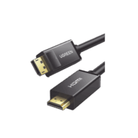 Cable DP Macho a HDMI Macho | Longitud 5m | Soporta 4K@30Hz | Soporta 3D | Cobre Esta?ado 28AWG | Blindaje interno m?ltiple | Transmisi?n Unidireccional | botón de Liberación | Chip de ?ltima Generación.