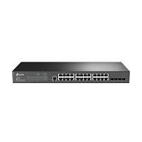 SWITCH | TP-LINK | TL-SG3428 | 24 PUERTOS RJ45 GIGABIT 10/100/1000 | ADMINISTRABLE | CON 4 RANURAS SFP GIGABIT L2 JETSTREAM 1 RJ45 CONSOLA Y 1 MICRO-USB PARA RACK 19 PULGADAS