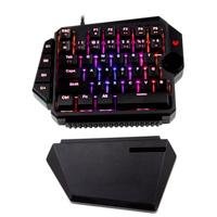 TECLADO GAMER BALAM RUSH DOMINATE GK540 / ALAMBRICO USB / ILUMINACION RGB / MULTIMEDIA / MECANICO A UNA MANO / ESPA?OL / 39 TECLAS / NEGRO  / BR-932721