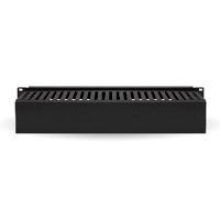 ORGANIZADOR DE CABLES BROBOTIX HORIZONTAL DE 2U, 19 PULGADAS,  NEGRO