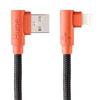 CABLE LIGHTNING HUNE HIEDRA SUSTENTABLE TRENZADO 90? 1.2M COMPATIBLE CON IPHONE (CORTEZA)