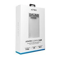 CARCASA CASE ENCLOSURE PARA DISCO DURO ACTECK ARMOR CLEAR HC440 / HDD 2.5 / CONEXION USB C / SATA / TRANSPARENTE / AC-934695