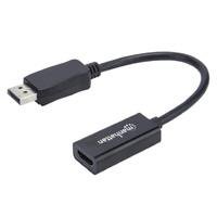 ADAPTADOR,MANHATTAN,153713, DISPLAYPORT M A HDMI H 4K@60HZ