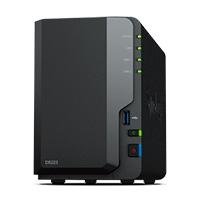 NAS SYNOLOGY DS223 /2 BAHIAS NUCLEO CU?DRUPLE 1.7 GHZ /2GB DDR4/ LAN GIGABIT X1/USB 3.2 X3/SATA/HOT-SWAP/ SIN DISCOS/ REALTEK RTD1619B/HASTA 36 TB