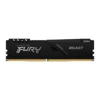 MEMORIA KINGSTON DIMM DDR4 32GB 3200MHZ FURY BEAST BLACK XMP CL16 288PIN 1.35V C/DISIPADOR DE CALOR P/PC/GAMER/ALTO RENDIMIENTO KF432C16BB/32
