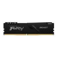 MEMORIA KINGSTON DIMM DDR4 16GB 3200MHZ FURY BEAST BLACK XMP CL16 288PIN 1.35V C/DISIPADOR DE CALOR P/PC/GAMER/ALTO RENDIMIENTO KF432C16BB/16