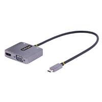ADAPTADOR DE VIDEO USB C, ADAPTADOR MULTIPUERTOS USB C A HDMI VGA CON SALIDA DE AUDIO DE 3.5MM, HDR 4K A 60HZ, PD 3.0 DE 100W, COMPATIBLE CON THUNDERBOLT 3/4 - STARTECH.COM MOD. 122-USBC-HDMI-4K-VGA