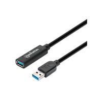 CABLE USB EXTENSI?N, MANHATTAN,1537517,V3.2 EXT. ACTIVA  10.0M NEGRO