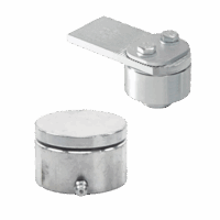 Kit de Bivelo y Tejuelo Medianos Para Puertas de Hasta 450 Kg