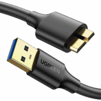 Cable Adaptador USB-A 3.0 a Micro USB 3.0 / 0.5 Metros / Carga y Sincronización de Datos / Velocidad de hasta 5 Gbps / Blindaje Interior M?ltiple / N?cleo de Cobre Esta?ado de 22 AWG / Compatibilidad Universal.