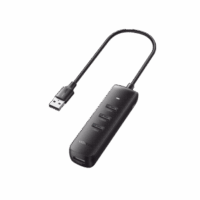 HUB USB-A 3.0 4 en 1 | 4 Puertos USB-A 3.0 (5Gbps) | Cable de 25 cm | Indicador Led | Ideal para Transferencia de Datos | Entrada USB-C para alimentar equipos de mayor consumo como discos duros | Color Negro.