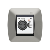 BASE DE ENTRADA MICROF?NICA XLR PREAMPLIFICADA. BLANCO