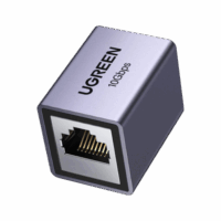 Acoplador STP (Extensor de Cable Ethernet RJ45) | 10Gbps | Blindado | Compatibilidad con Cat8 Cat7 Cat6 Cat5e | Hasta 100 metros | Aleación de Aluminio