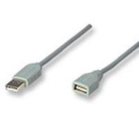 CABLE USB,MANHATTAN,340960, EXTENSION 4.5M, GRIS