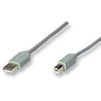 CABLE USB,MANHATTAN,341028, A-B 4.5M, GRIS