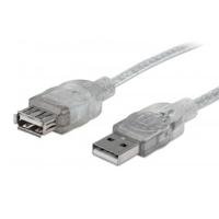 CABLE USB,MANHATTAN,336314, V2.0 EXT. 1.8M PLATA