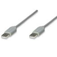 CABLE USB,MANHATTAN,317887, A-A 1.8M, GRIS