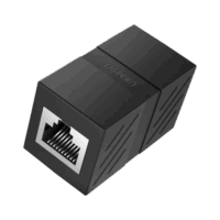 Acoplador (Extensor de Cable Ethernet RJ45 a RJ45) | 1000Mbps | Compatibilidad con Cat7 Cat6A Cat6 Cat5e | Compatible con POE | Ign?fugo | ABS