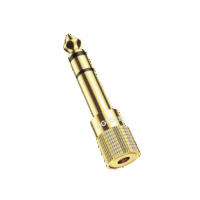 Adaptador (Convertidor) de Audio 3.5mm Hembra a 6.5mm Macho / Plug & Play / Superficie de Rosca Antideslizante / Calidad de sonido sin p?rdidas