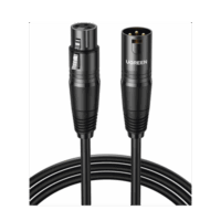 Cable para Micr?fono XLR Tipo Canon Macho a Hembra | 15 Metros | Plug & Play | Anti interferencias | Triple Blindaje | Alta Calidad | Color Negro.