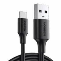 Cable USB-A a USB-C | 1 Metro | Carga y Sincronización de Datos | Carga Rápida 60W | Datos 5 Gbps | QC 3.0/2.0 | FPC | AFC | protección Integrada | Duradero y Flexible| Caja ABS | Cubierta de TPE | Color Negro | 2 a?os de Garan