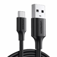 Cable USB-A a USB-C | 2 Metros | Carga y Sincronización de Datos | Carga Rápida 60W | Datos 5 Gbps | QC 3.0/2.0 | FPC | AFC | protección Integrada | Duradero y Flexible| Caja ABS | Cubierta de TPE | Color Negro | 2 a?os de Gara