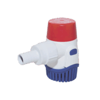 Bomba sumergible de achique de 800 galones por hora a 24 Volts de corriente directa.