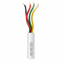 Bobina de 305 Metros / Alambre de Cobre / 4x22 AWG / Riser / Para Interior / Color Blanco/ Para Aplicaciones de Alarmas de Intrusi?n / Sistemas de Automatización.