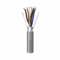 Bobina de 305 Metros de Cable / 6x22 AWG Blindado / Color Gris / Para Aplicaciones de Audio, Seguridad y Control