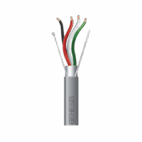 Bobina de 305 Metros / Cable 4x18 AWG / Color Gris / Blindado / Riser / Aplicaciones de Audio Control de Acceso y Automatización