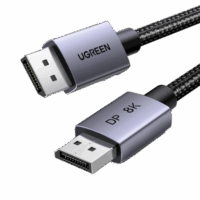 Cable DP 1.4 8K@60Hz Caja Aluminio + Nylon trenzado 3m