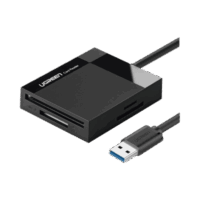 Lector de Tarjetas USB-3.0 Lector SD Compact Flash Card Reader M?ltiple 4 en 1 Velocidad hasta 5 Gbps para Tarjetas de Memoria SD/Micro SD/TF/SDXC/SDHC/MMC/CFI/Ultra II CF/Extreme CF/MS
