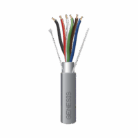 Bobina de 305 Metros de Cable  6X22 AWG / Blindado / Plenum de Color Gris / Aplicaciones de Audio, Seguridad y Control