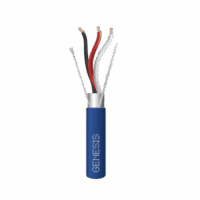 Bobina de 305 Metros de Cable 3x18 AWG / BLINDADO / Tipo FPLP, CMP, CL3P / Color Azul / Para Aplicaciones en Sistemas de Seguridad, Audio, Control y otras Aplicaciones