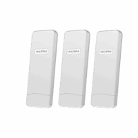 Paquete de 3 Puntos de Acceso C1N Super Wi-Fi  en 2.4 GHz , Con Antenas Integradas Sectorial de 70?, Alta Sensibilidad, Hasta 300 m a un Smartphone, Antena de 10 dBi, Soporta Fichas-Vouchers