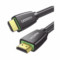 Cable HDMI 2.0  de Nylon Trenzado / 10 m / 4K@60Hz / HDR / 3D / HEC (Canal Ethernet HDMI) / ARC (Canal de Retorno de Audio / Color Profundo de 48 bits / Audio de 32 canales / HDCP 2.2 /Audio DTS: X / 18 Gbps / Blindaje de 4 capas