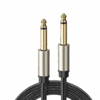 Cable de Audio Mono 6.35mm (1/4") Macho a 6.35mm (1/4") Macho / 10 Metros / N?cleo de Cobre / Blindaje Interno / Nylon Trenzado / Color Negro