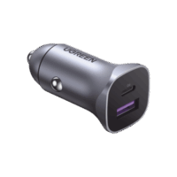 Cargador de Auto 30W | 2 Puertos USB-A y USB-C | Carga Rápida | Compatible con Veh?culos de 12 y 24 VCD | PD3.0, QC4.0, SCP, PPS | Indicador Led | Dise?o Compacto | Chip Inteligente | Caja de Aluminio.