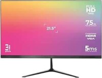 MONITOR ACTECK CAPTIVE VIVID SP215 / 21.5 PUL / PLANO / FULL HD / 75 HZ / 5 MS / VGA HDMI DC / NEGRO / AC-933858