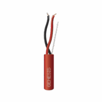 Carrete de Alambre 305 Metros / 2x16 AWG / Color Rojo / Tipo FPLR, CL3R, (UL) FT4 / Para Aplicaciones  en Sistemas de Detección de Incendio y Sistemas de Evacuación.