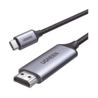 Cable USB-C 3.1 a HDMI 4K / 1.5m / Compatible con Thunderbolt 3 & 4 / Adaptador Tipo-C a HDMI / 4k@60Hz / Soporta Modo Espejo y Modo Extendido / Carcasa de Aluminio / Nylon Trenzado / Conector Niquelado / Blindaje Multicapa