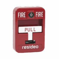 Estación de jal?n convencional de acción simple color roja con cerradura